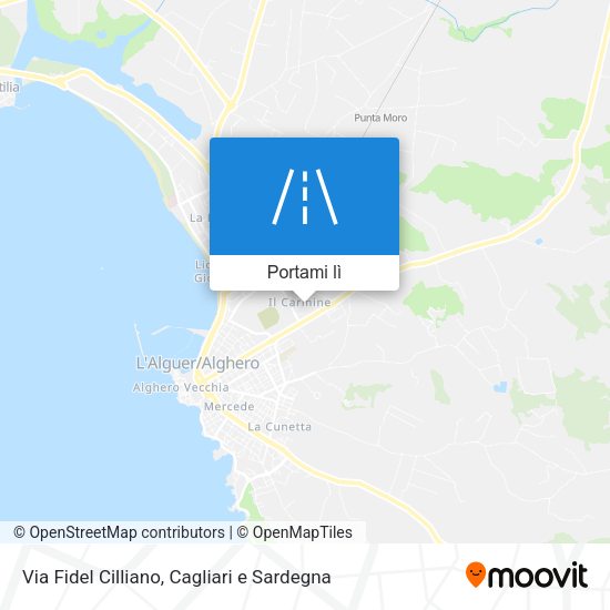 Mappa Via Fidel Cilliano