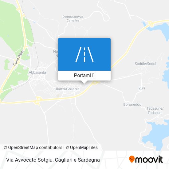 Mappa Via Avvocato Sotgiu