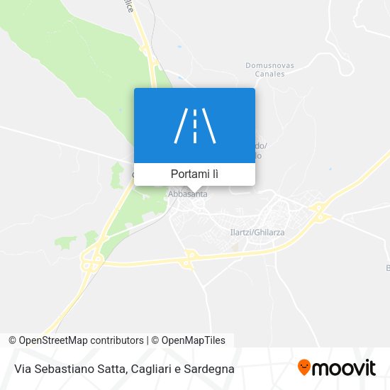 Mappa Via Sebastiano Satta