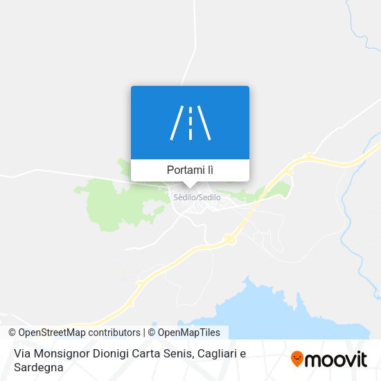 Mappa Via Monsignor Dionigi Carta Senis