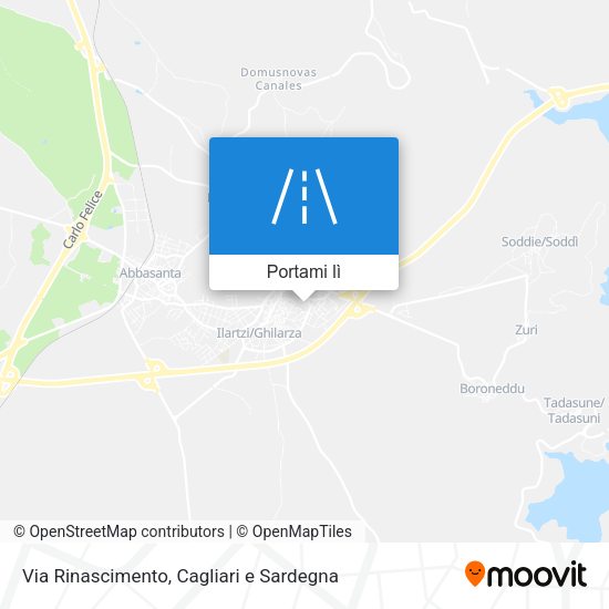Mappa Via Rinascimento