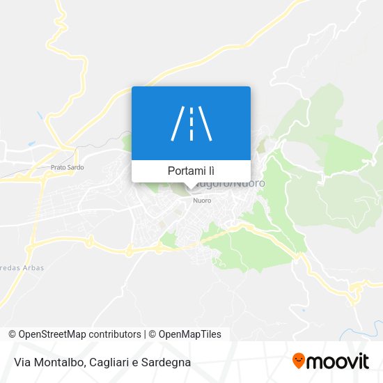 Mappa Via Montalbo