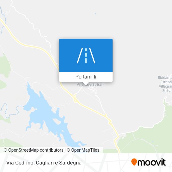 Mappa Via Cedrino