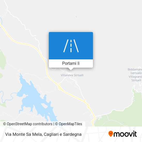 Mappa Via Monte Sa Mela