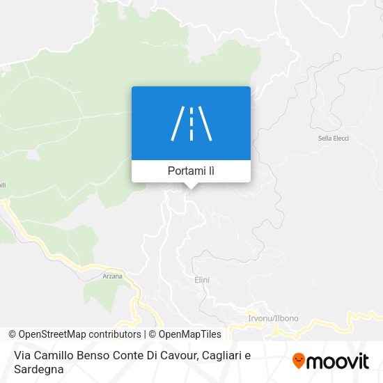 Mappa Via Camillo Benso Conte Di Cavour