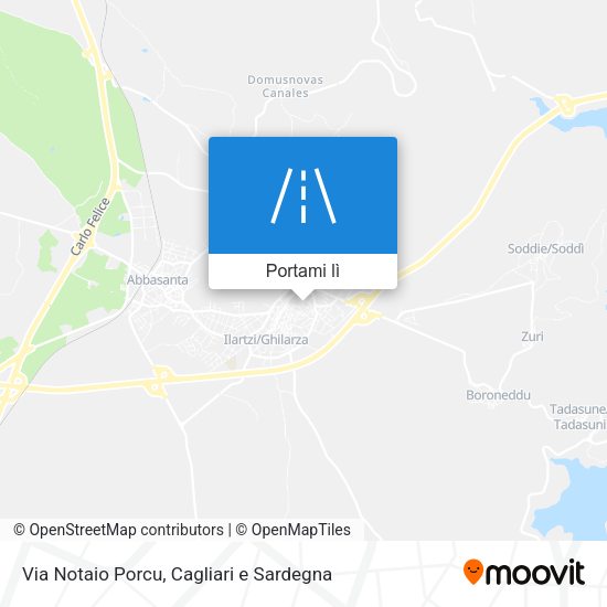 Mappa Via Notaio Porcu