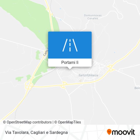 Mappa Via Tavolara