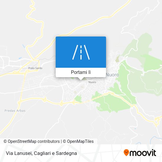 Mappa Via Lanusei