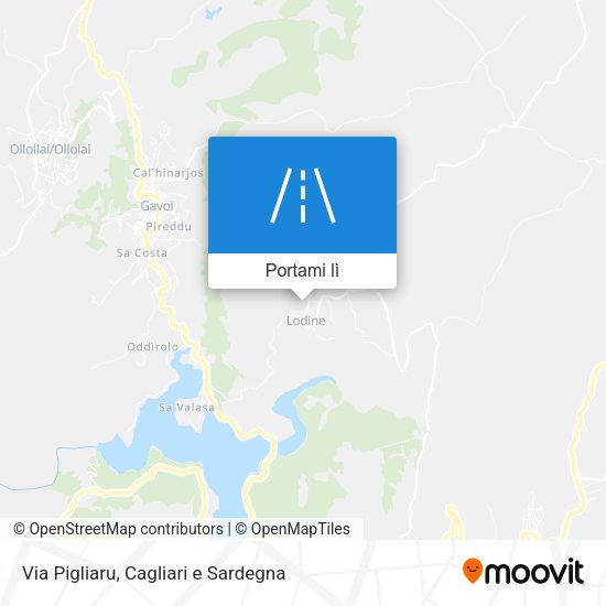 Mappa Via Pigliaru