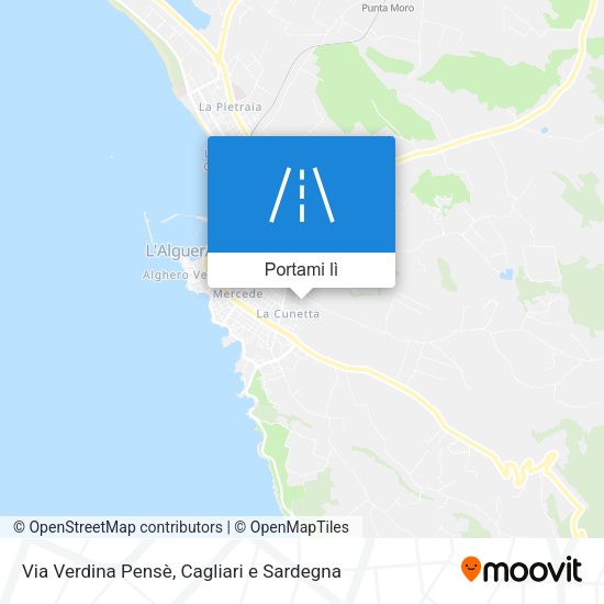 Mappa Via Verdina Pensè