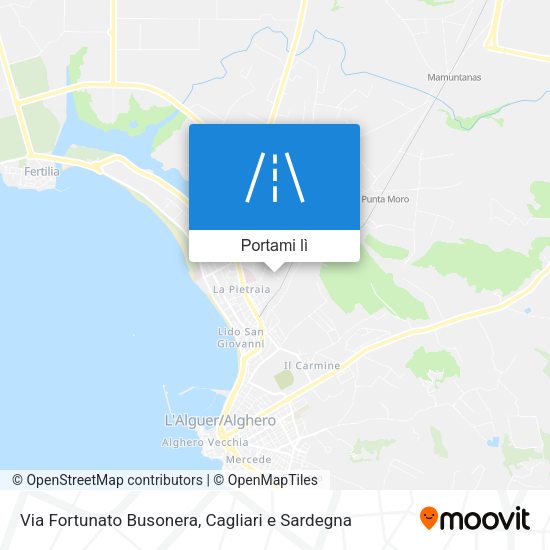 Mappa Via Fortunato Busonera