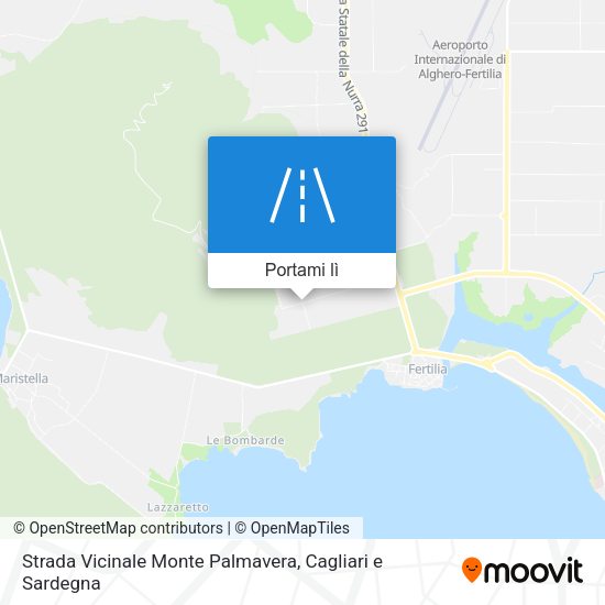 Mappa Strada Vicinale Monte Palmavera