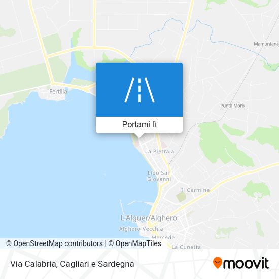 Mappa Via Calabria