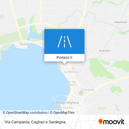 Mappa Via Campania