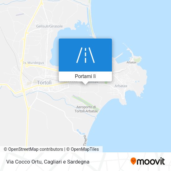 Mappa Via Cocco Ortu