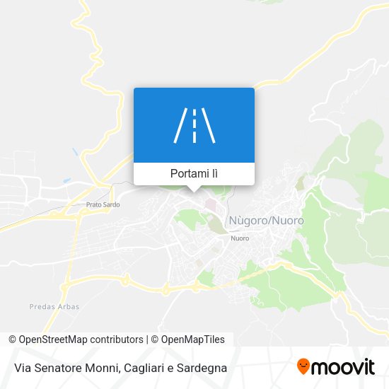 Mappa Via Senatore Monni