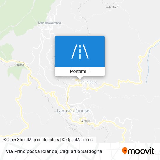 Mappa Via Principessa Iolanda