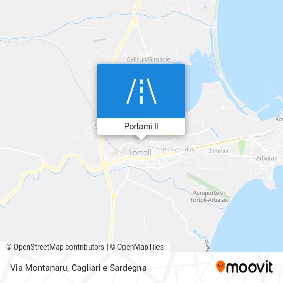 Mappa Via Montanaru