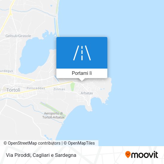 Mappa Via Piroddi