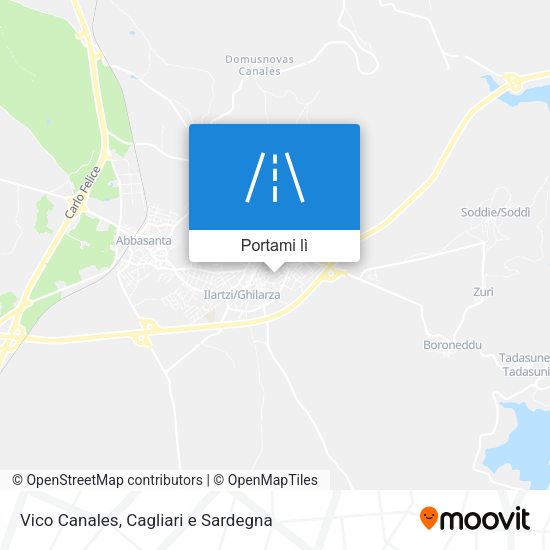 Mappa Vico Canales