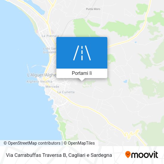 Mappa Via Carrabuffas Traversa B