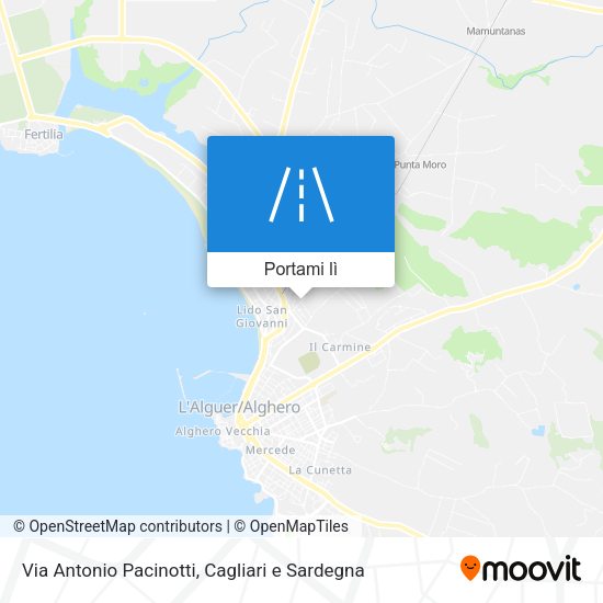 Mappa Via Antonio Pacinotti