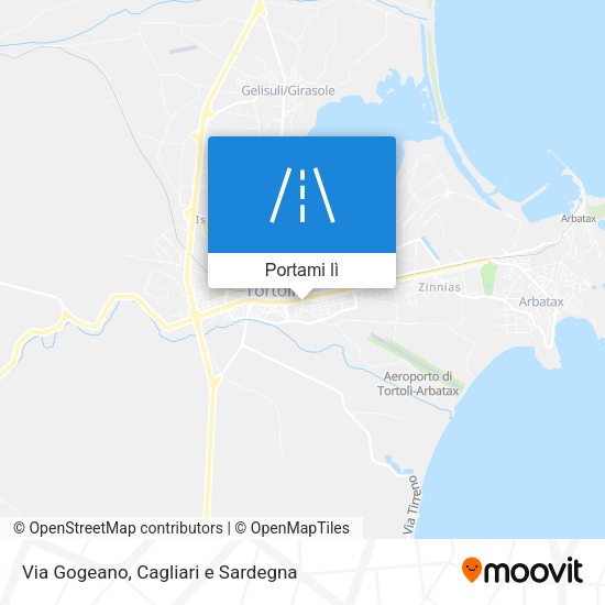 Mappa Via Gogeano