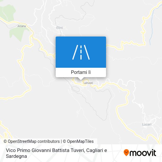 Mappa Vico Primo Giovanni Battista Tuveri