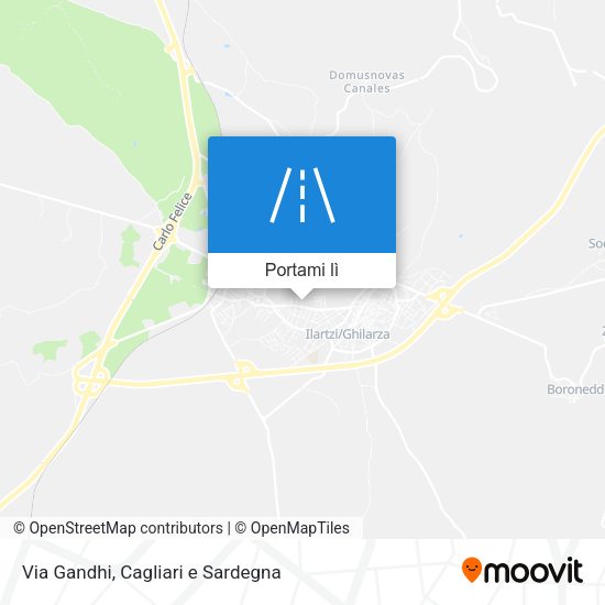 Mappa Via Gandhi