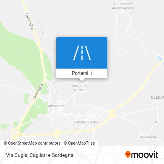 Mappa Via Cugia