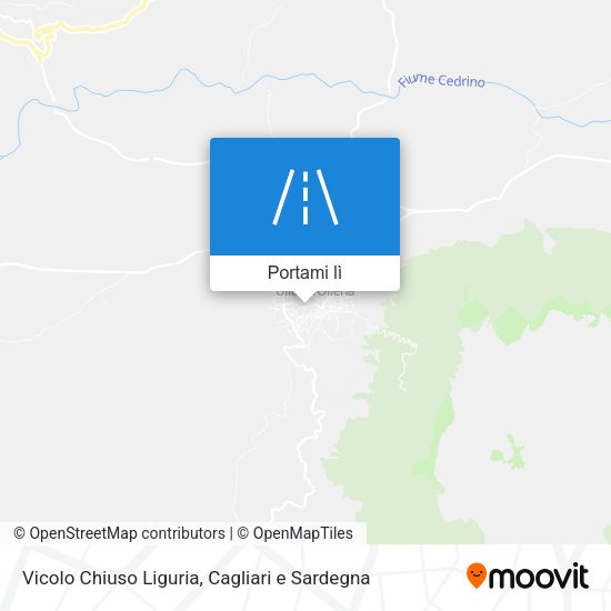 Mappa Vicolo Chiuso Liguria