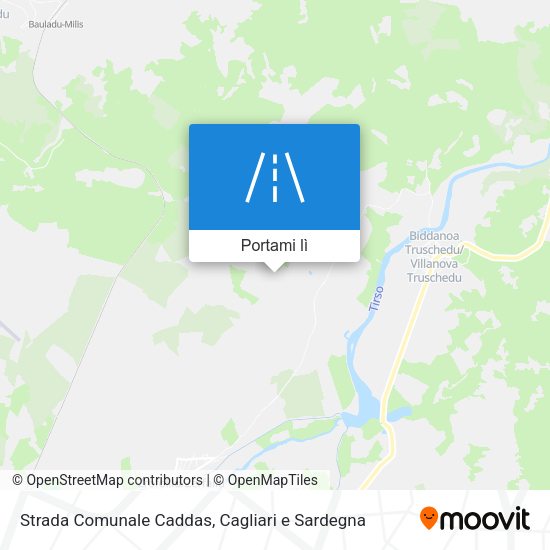 Mappa Strada Comunale Caddas
