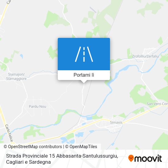 Mappa Strada Provinciale 15 Abbasanta-Santulussurgiu