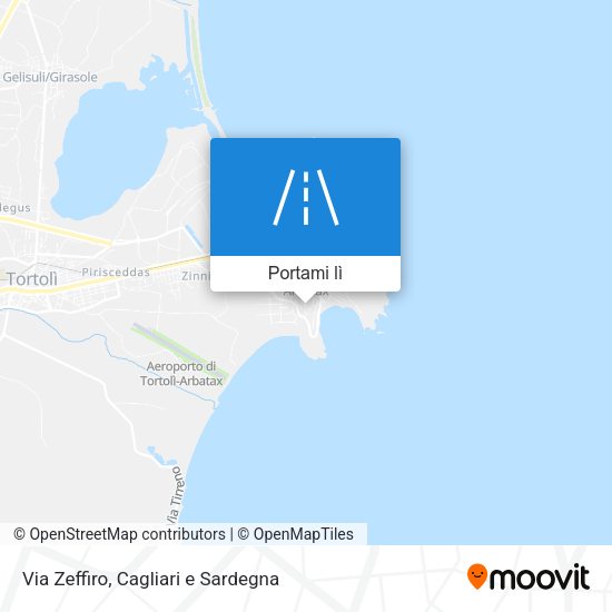 Mappa Via Zeffiro