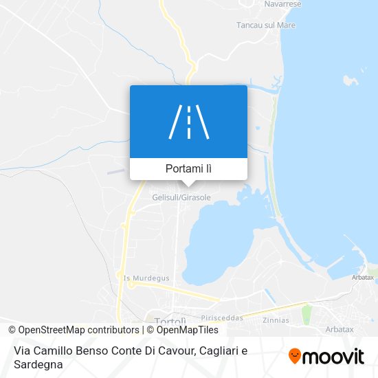 Mappa Via Camillo Benso Conte Di Cavour
