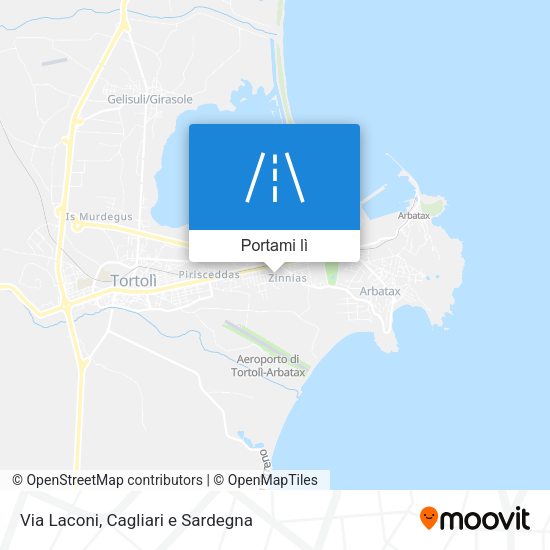 Mappa Via Laconi
