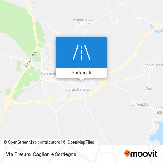 Mappa Via Pretura