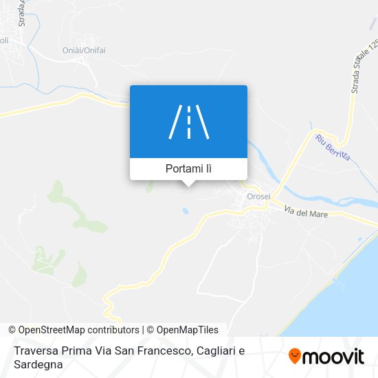 Mappa Traversa Prima Via San Francesco