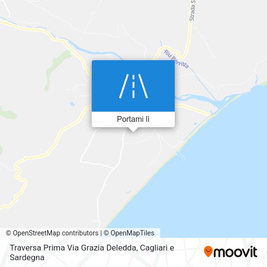 Mappa Traversa Prima Via Grazia Deledda