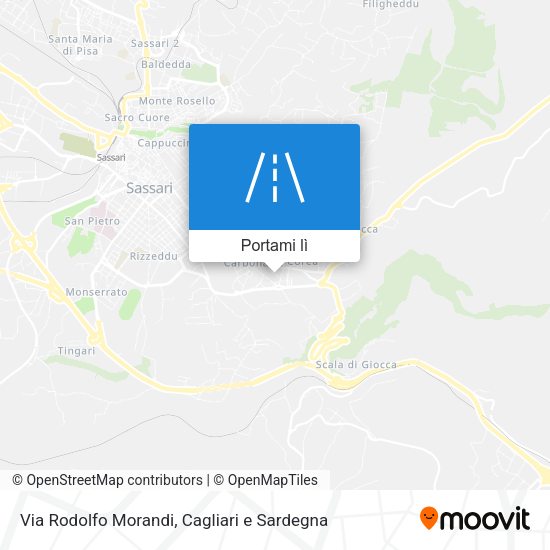 Mappa Via Rodolfo Morandi