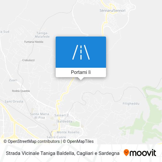 Mappa Strada Vicinale Taniga Baldella