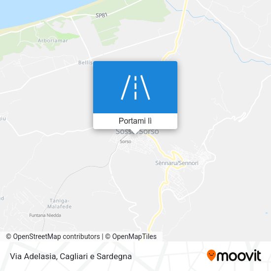 Mappa Via Adelasia