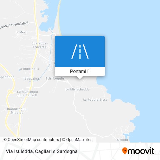 Mappa Via Isuledda