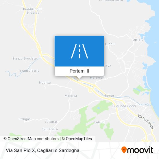 Mappa Via San Pio X