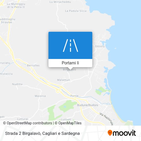 Mappa Strada 2 Birgalavò