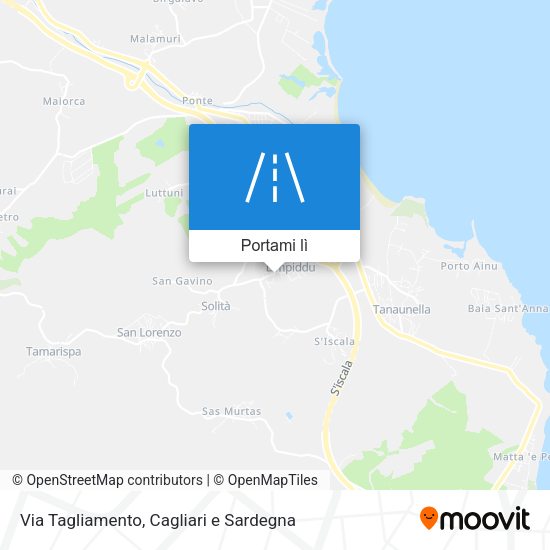 Mappa Via Tagliamento