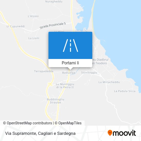 Mappa Via Supramonte