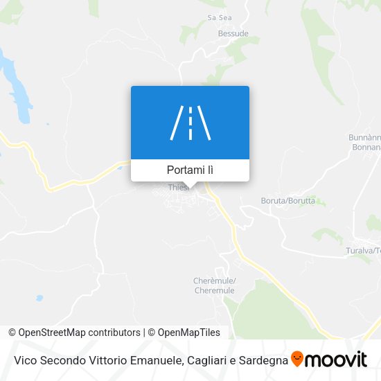 Mappa Vico Secondo Vittorio Emanuele