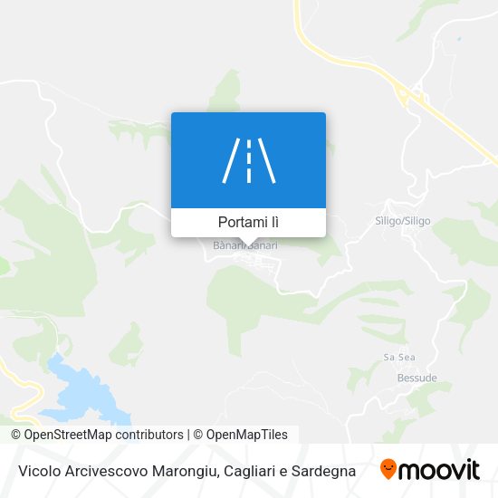 Mappa Vicolo Arcivescovo Marongiu
