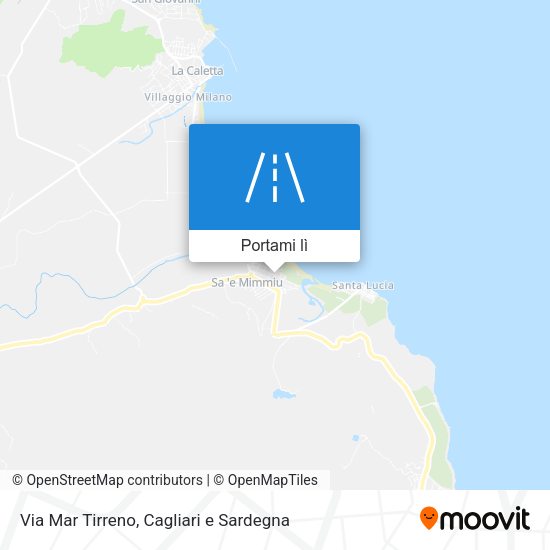 Mappa Via Mar Tirreno